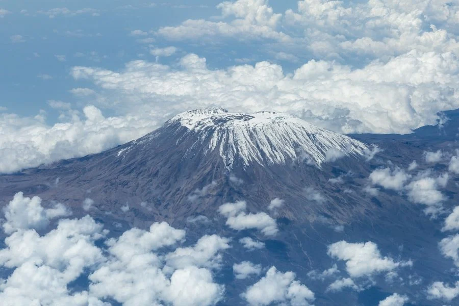 Mount Kilimanjaro above the clouds